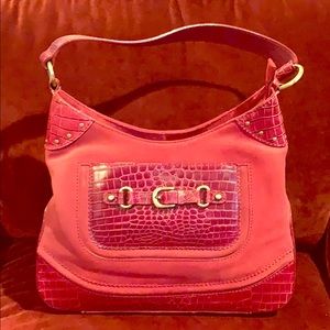 Red leather Talbots handbag